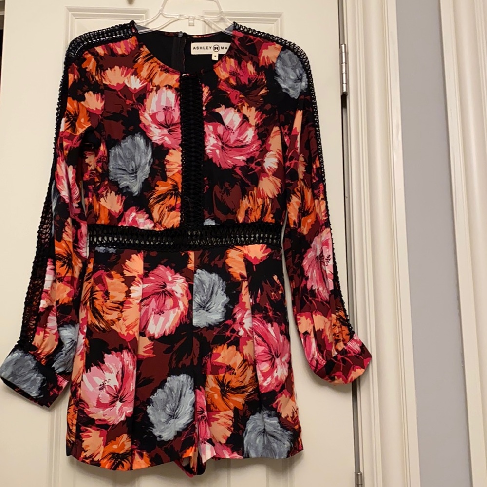 Nordstrom Floral Romper with Cutout detailing